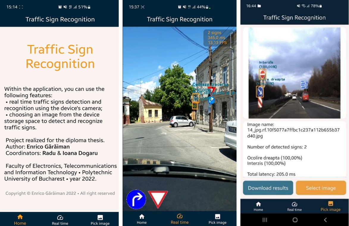 Traffic sign recognition on mobile platforms Android using Convolutional Neural Networks with reduced complexity