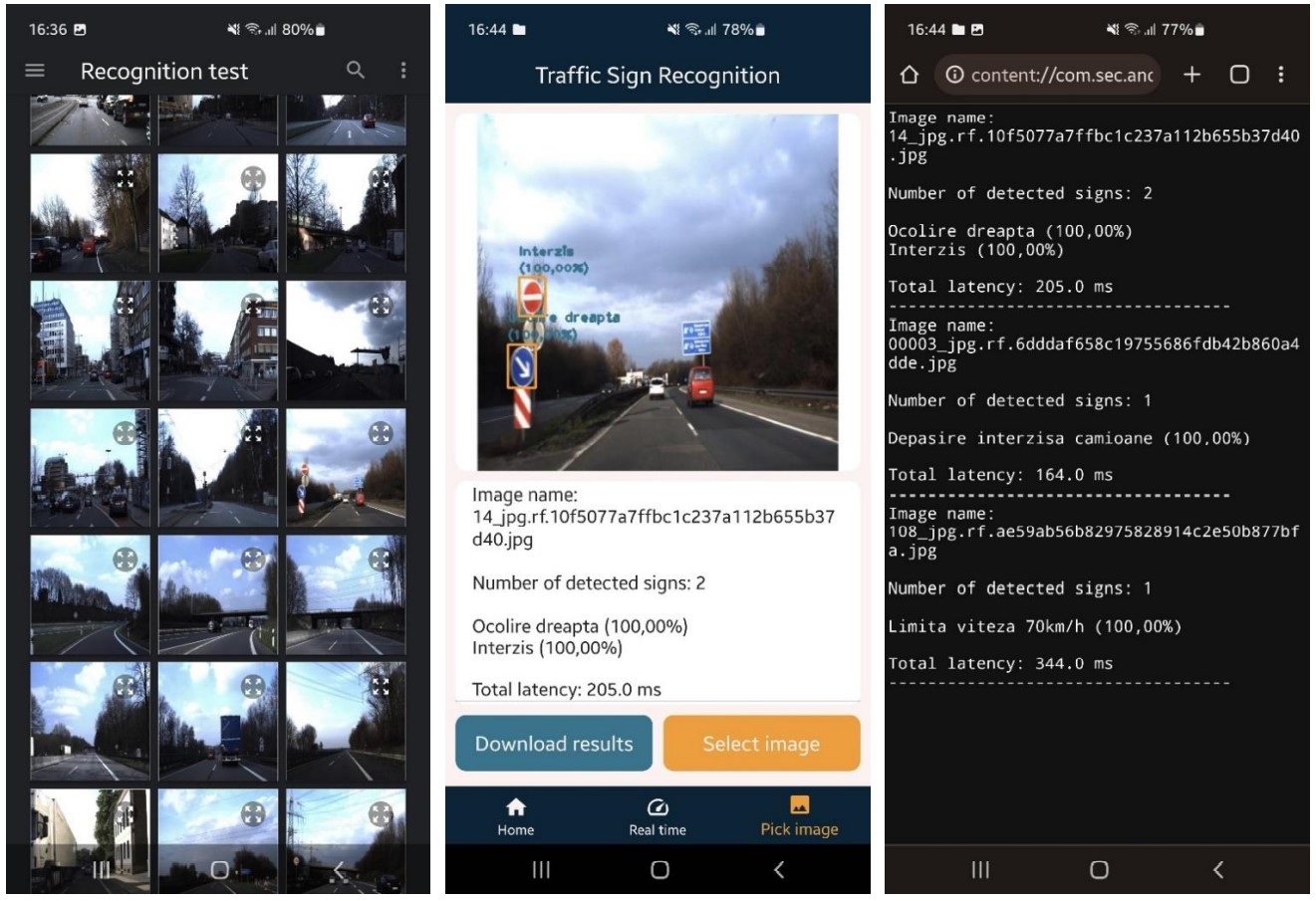 Traffic sign recognition on mobile platforms Android using Convolutional Neural Networks with reduced complexity